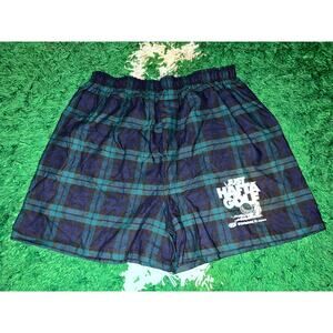 Vintage Coed Sportswear Just Hafta Golf Green Boxers Bottoms VTG L